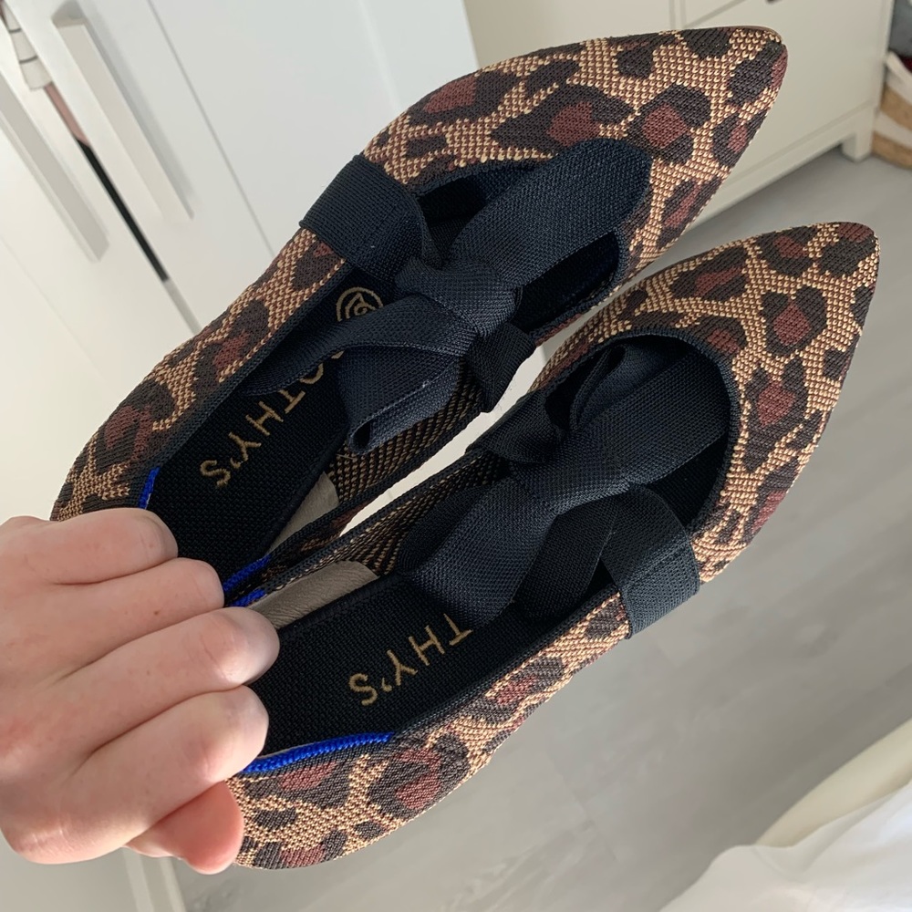 Rothy’s cheetah maryjanes